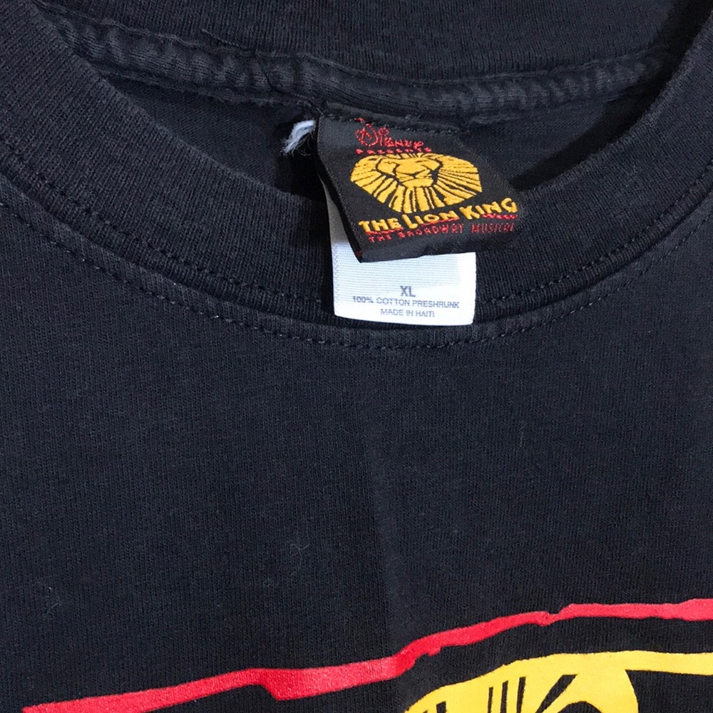 Disney The Lion King On Tour Black T Shirt XL - Picture 4 of 8